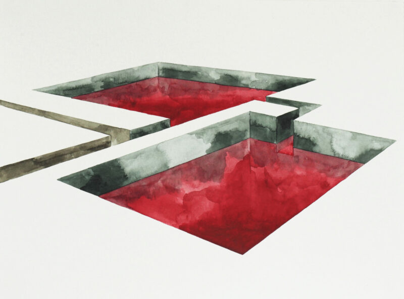 Bassins versants - Triptyque rouge – Image 4