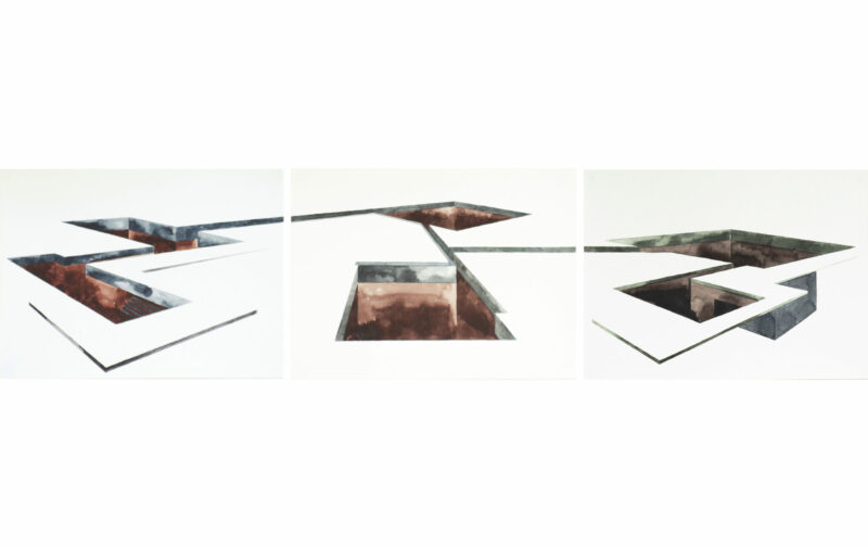 Bassins versants - Triptyque brun